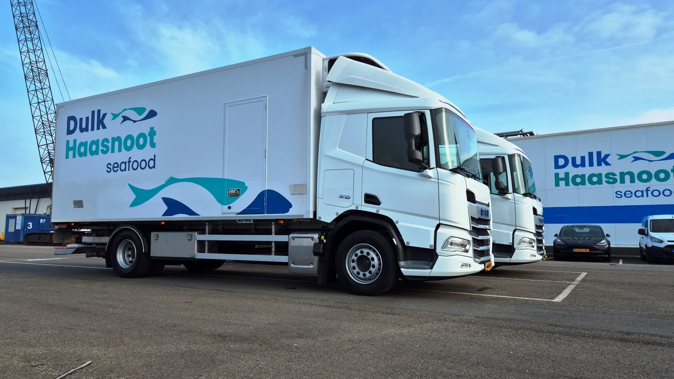 2x DAF XD 340 FA DC - Dulk Haasnoot Seafood 