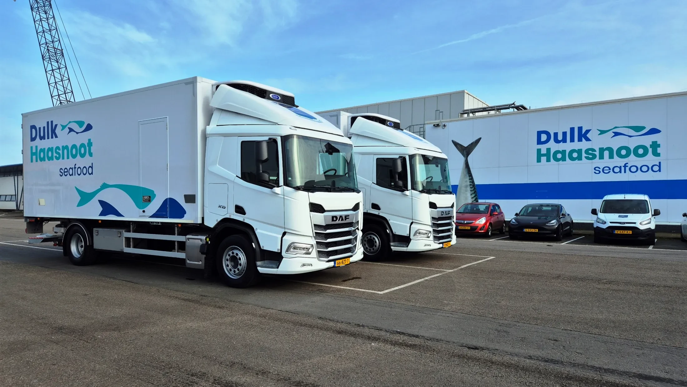2x DAF XD 340 FA DC - Dulk Haasnoot Seafood 